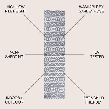 Aylan High-low Pile Knotted Trellis Geometric Indoor/outdoor Area Rug